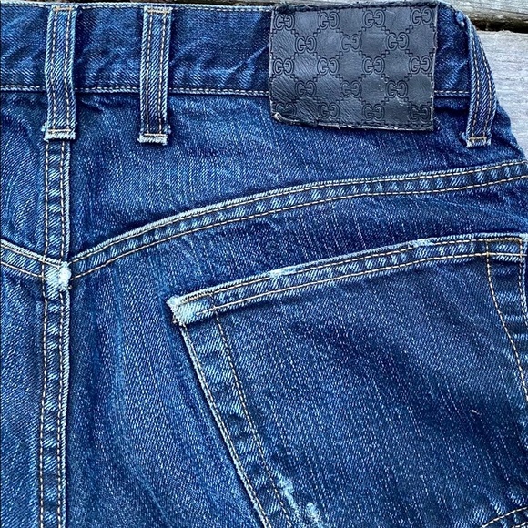 Gucci Dark Wash Slim Straight Leg Jeans - Picture 6 of 7